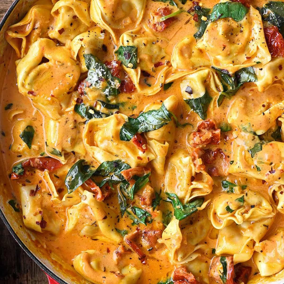 One-Pot Marry Me Tortellini With Creamy Sun-Dried Tomato Sauce