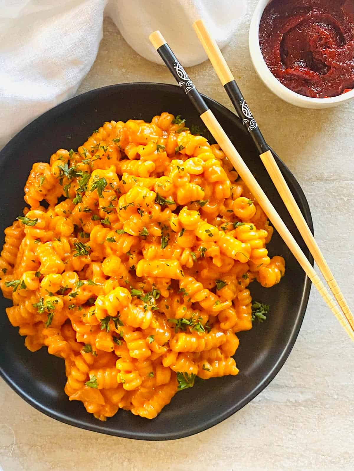 Creamy Gochujang Pasta with Spicy-Savory Sauce