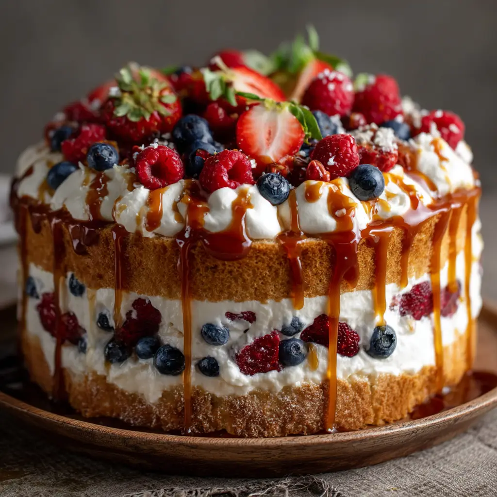 Berry Trifle with Vanilla Custard