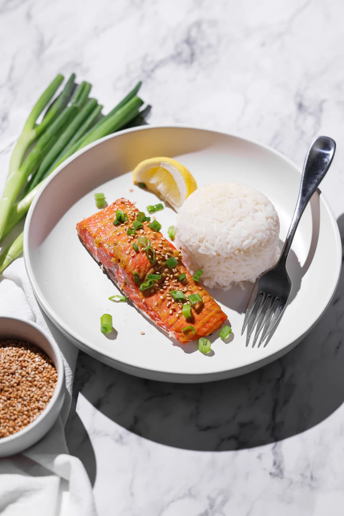 Oven Baked Maple Dijon Salmon with Smoky Garlic Coating