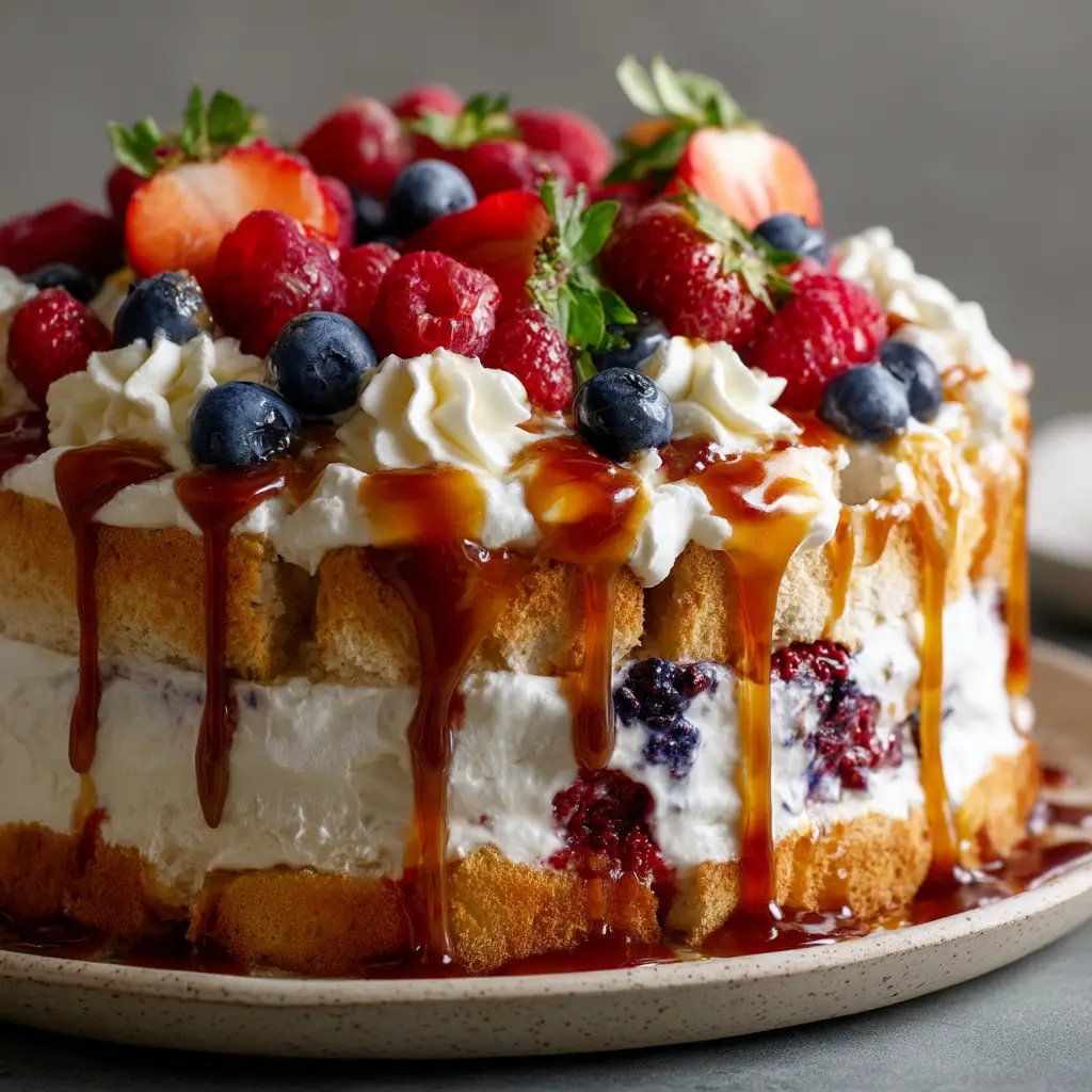 Berry Trifle with Vanilla Custard