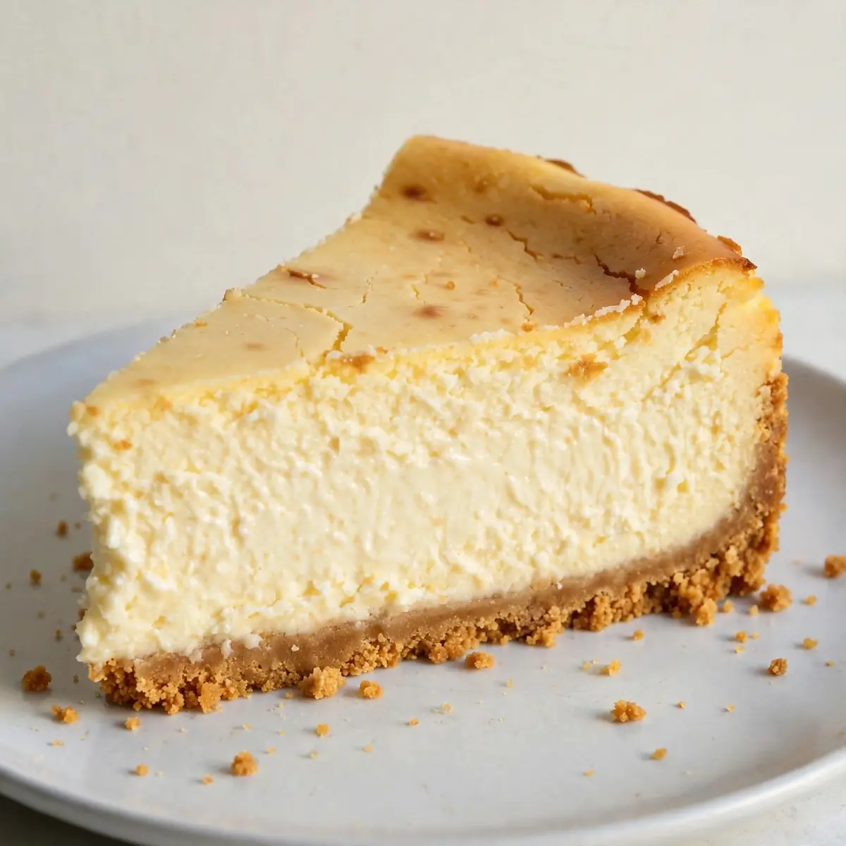 New York Cheesecake: Classic Creamy Dessert with Buttery Biscuit Crust