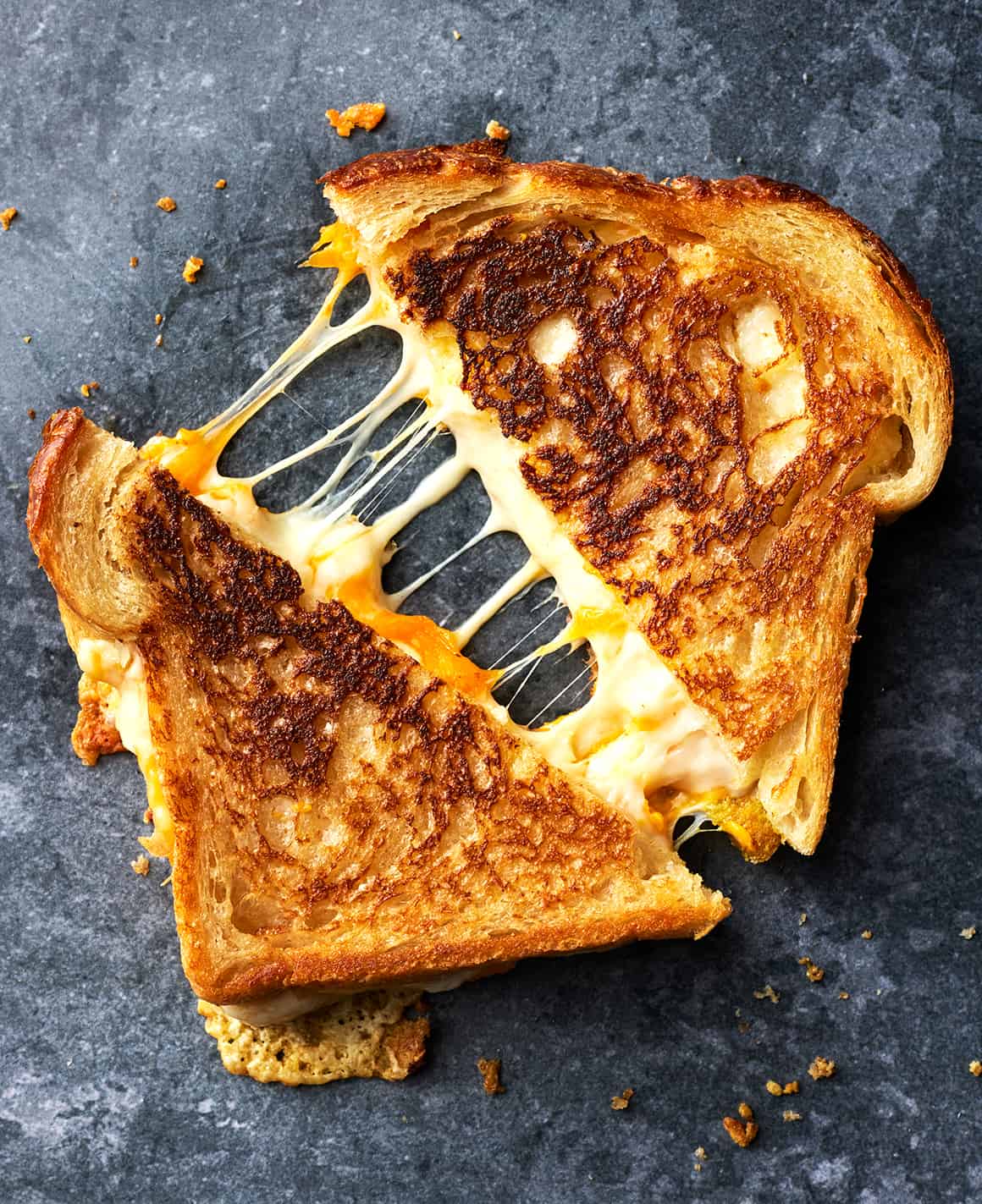 Grilled Cheese Sandwich with Cheddar and Gruyère