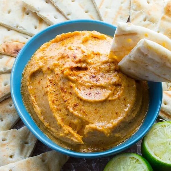 5 Minute Black Bean Hummus with Lime and Tahini
