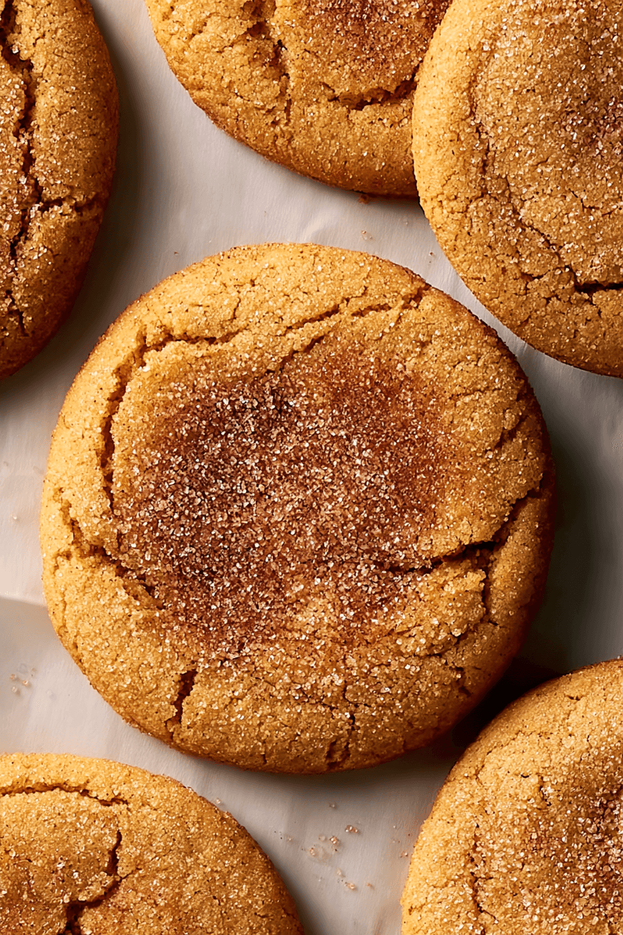 Almond Flour Pumpkin Spice Cookies with Cinnamon Sugar Coating