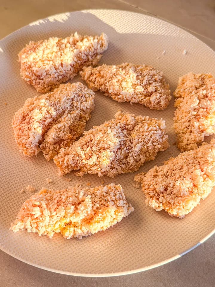 Chicken Katsu with Caviar: Crisp Panko and Cool Crème Fraîche