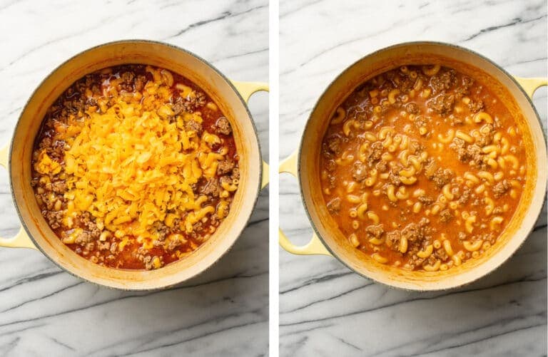Homemade Hamburger Helper with Sharp Cheddar and Beefy Macaroni