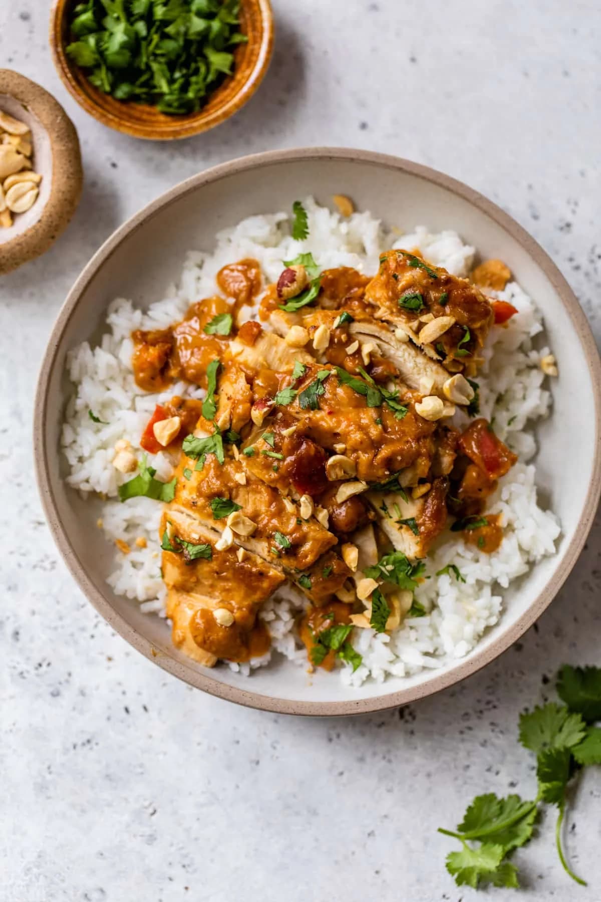 Slow Cooker Peanut Chicken With Thai-Inspired Peanut Sauce