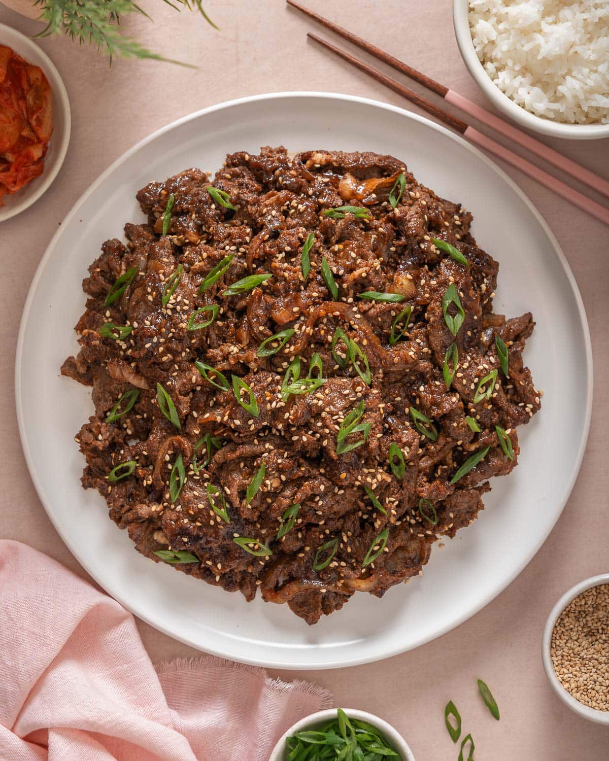Korean Beef Bulgogi with Sweet-Savory Pear Marinade