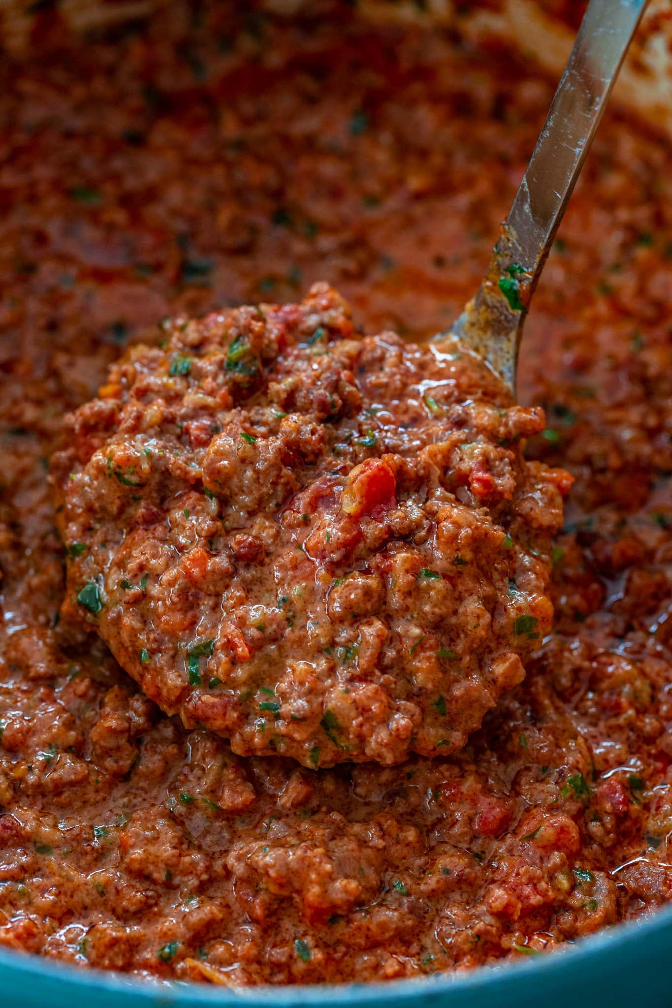 Classic Bolognese Sauce with Beef, Pork, and San Marzano Tomatoes