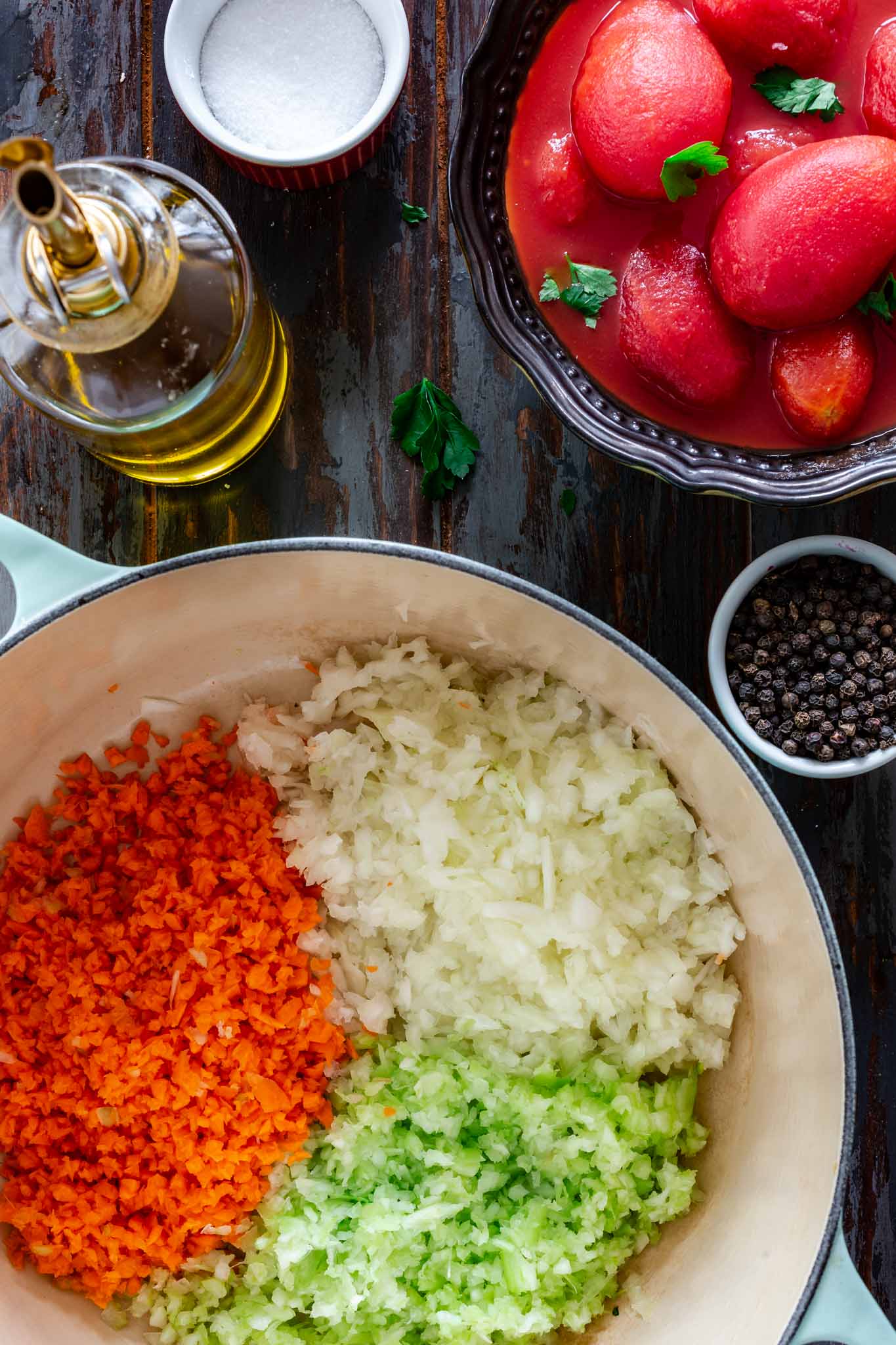 Classic Bolognese Sauce with Beef, Pork, and San Marzano Tomatoes