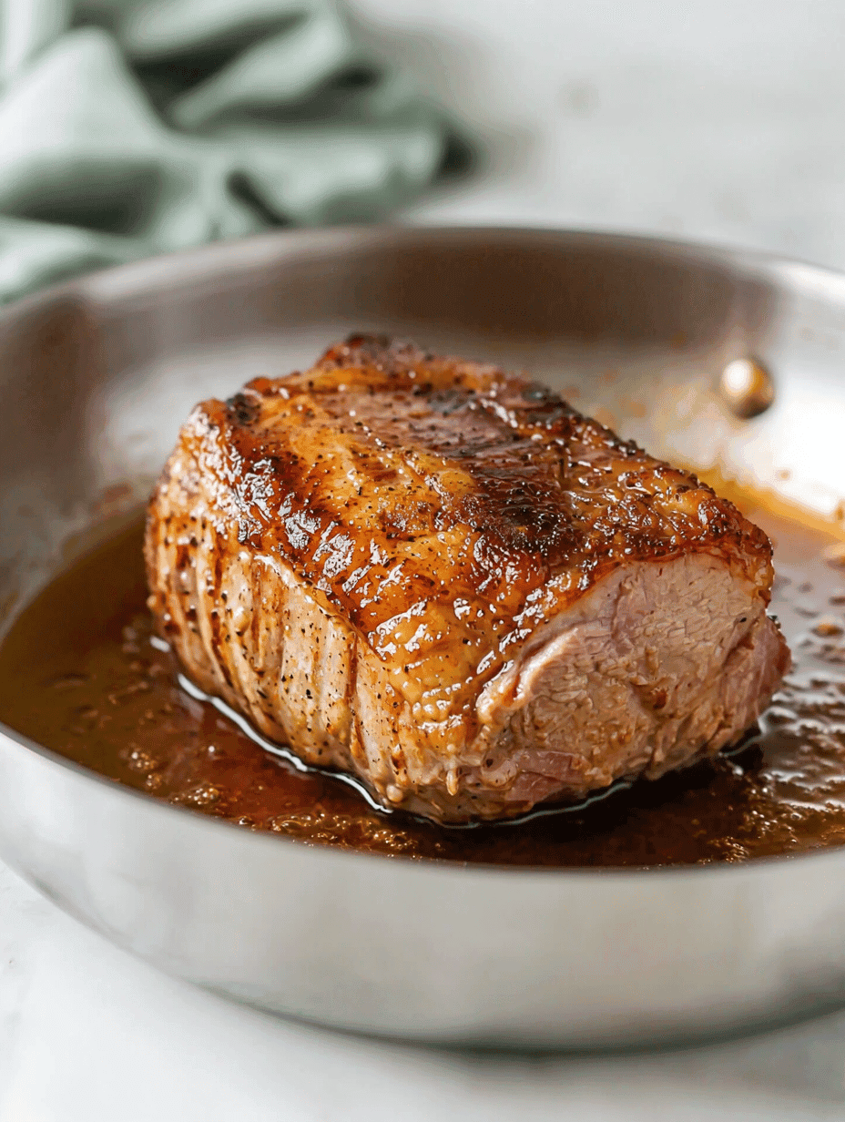 Crockpot Apple Cider Pork Roast with Warm Cinnamon and Nutmeg
