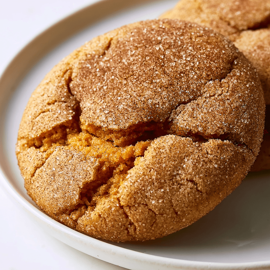Almond Flour Pumpkin Spice Cookies with Cinnamon Sugar Coating