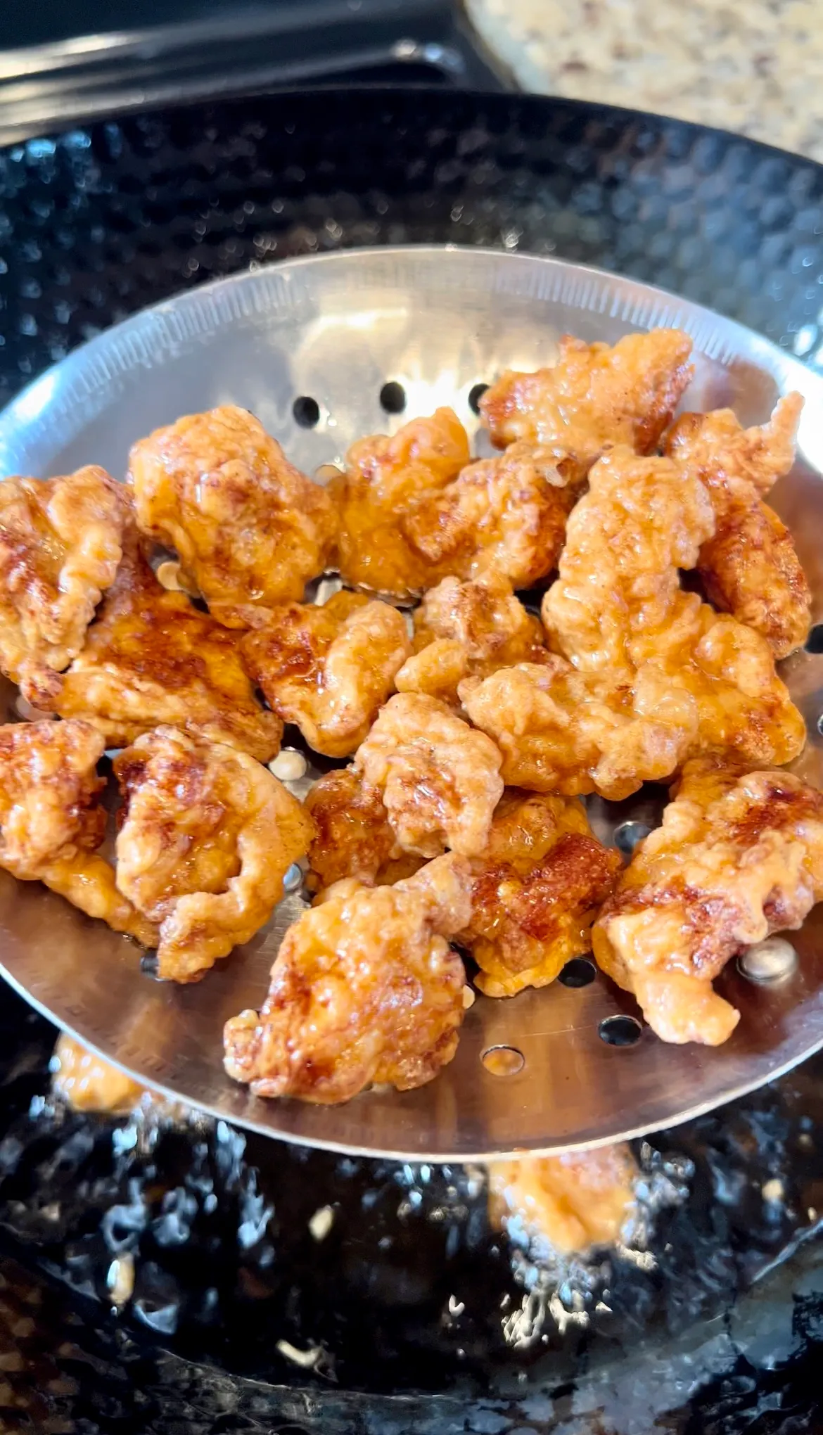 Sweet and Sour Pork with Crispy Batter and Tangy Red Sauce