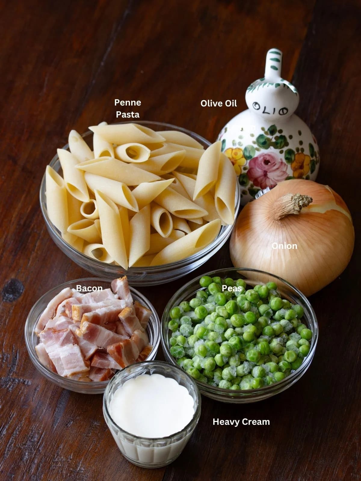 Creamy Penne Pasta with Peas and Bacon: A Quick Weeknight Meal