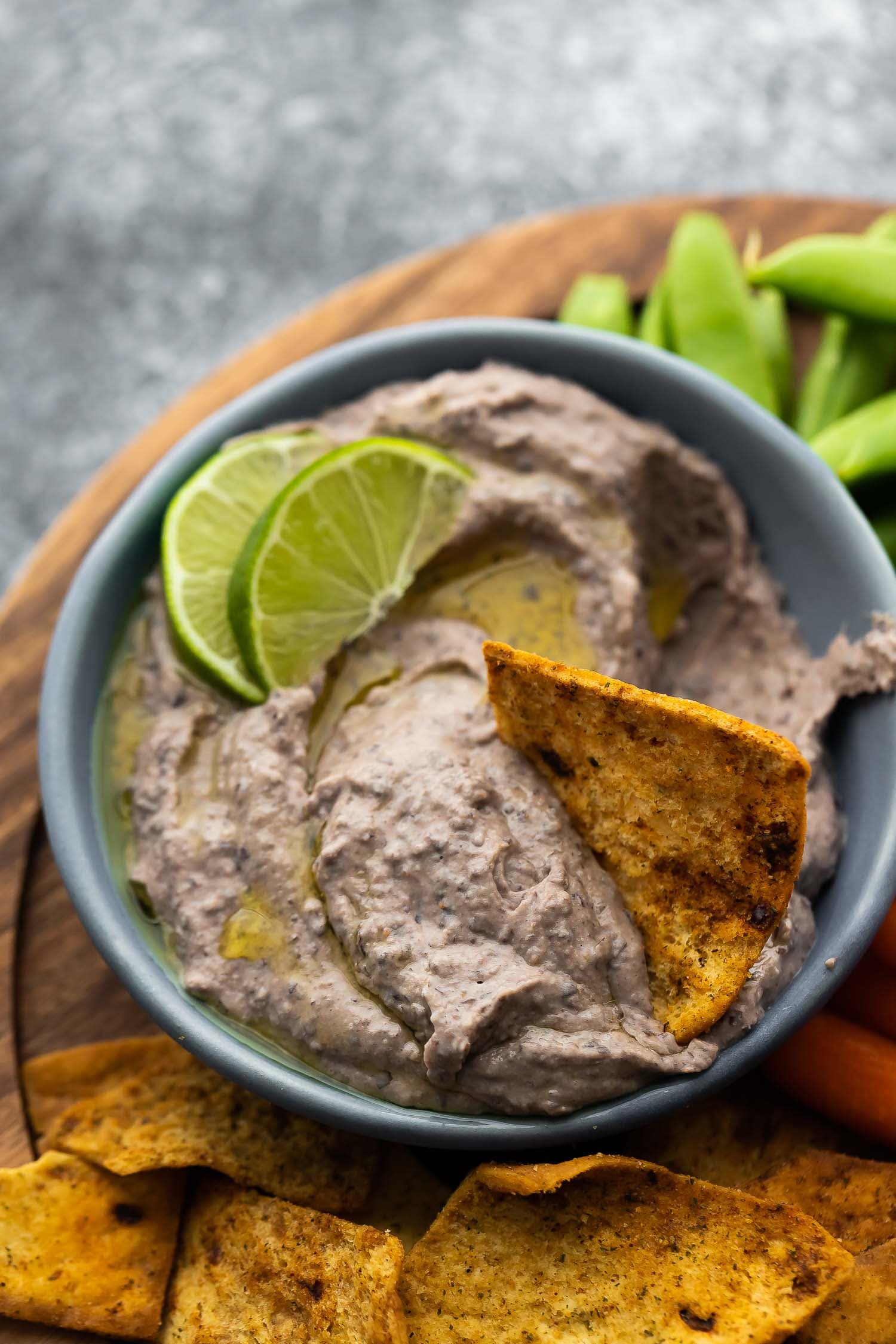 5 Minute Black Bean Hummus with Lime and Tahini
