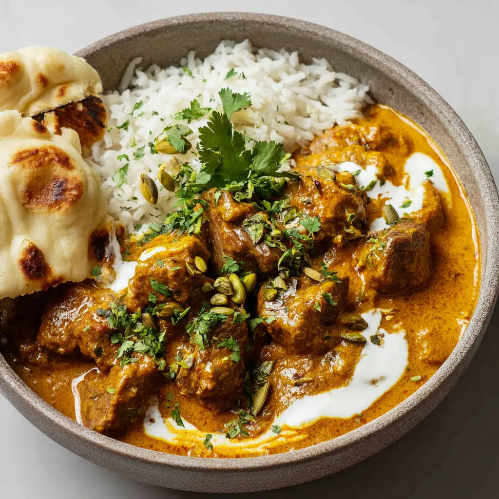 Creamy Cardamom Lamb Curry with Coconut Cream