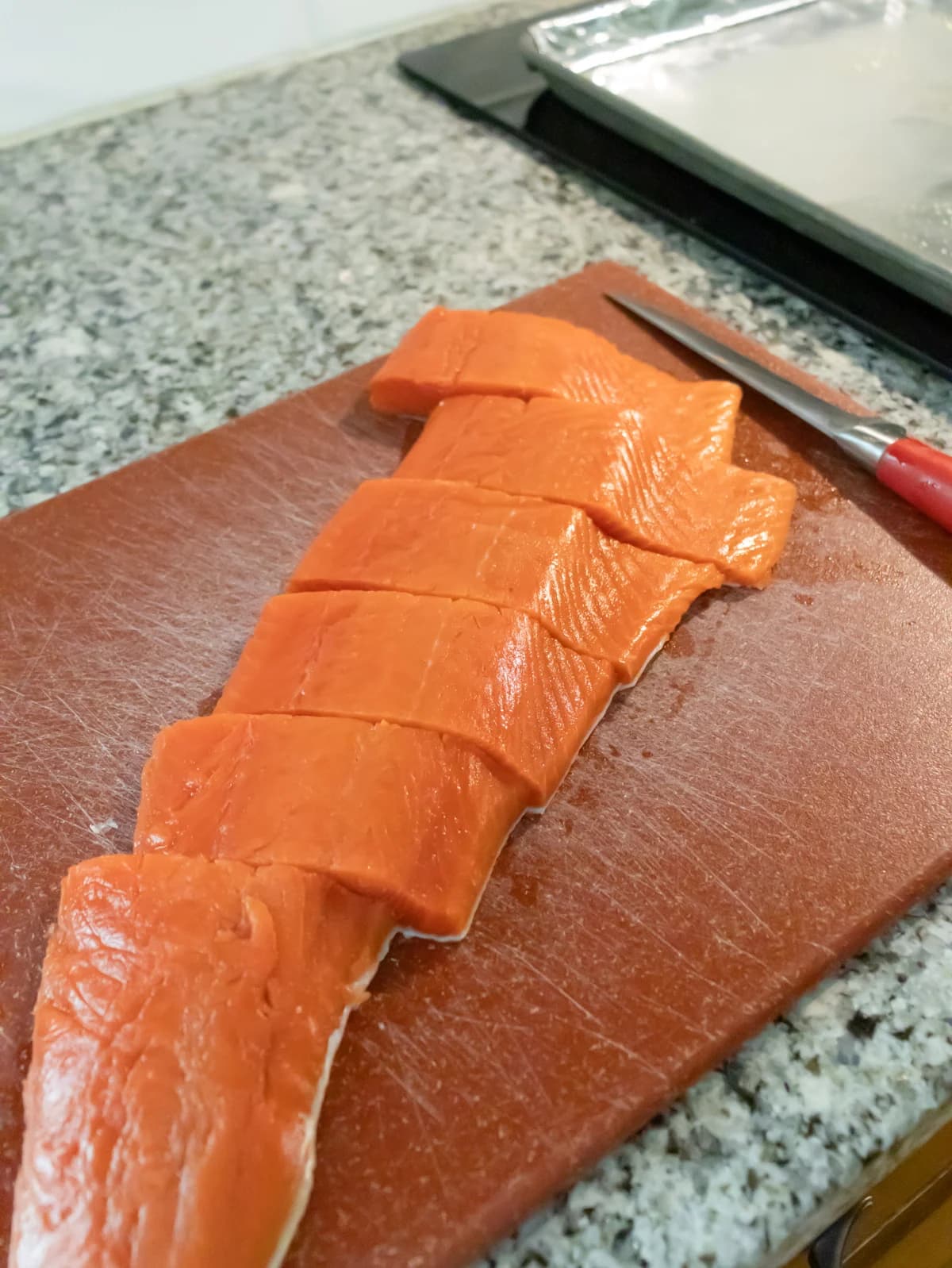 Oven Baked Maple Dijon Salmon with Smoky Garlic Coating