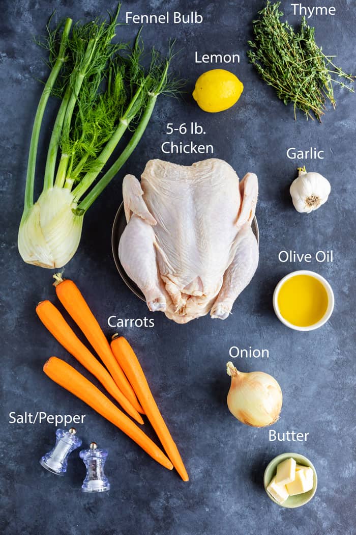 Ina Garten’s Roast Chicken with Thyme, Lemon, Roasted Vegetables, and Gravy