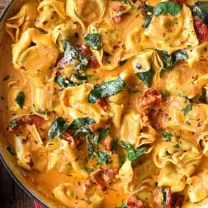 One-Pot Marry Me Tortellini With Creamy Sun-Dried Tomato Sauce