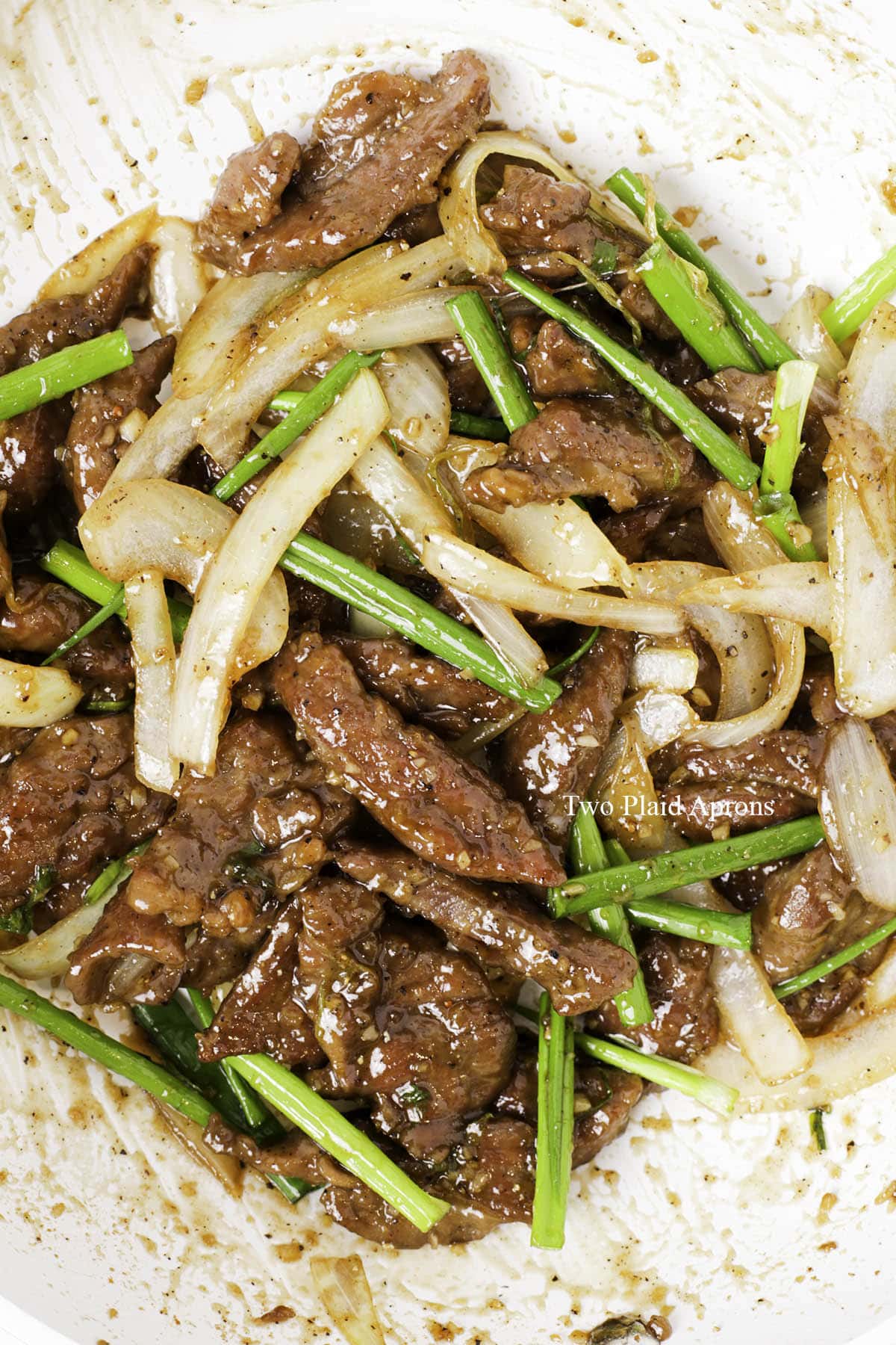 Mongolian Beef with Caramelized Soy Sauce and Green Onions
