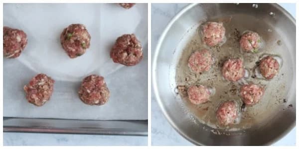 Greek Meatballs with Lamb, Parsley, Mint, and Oregano