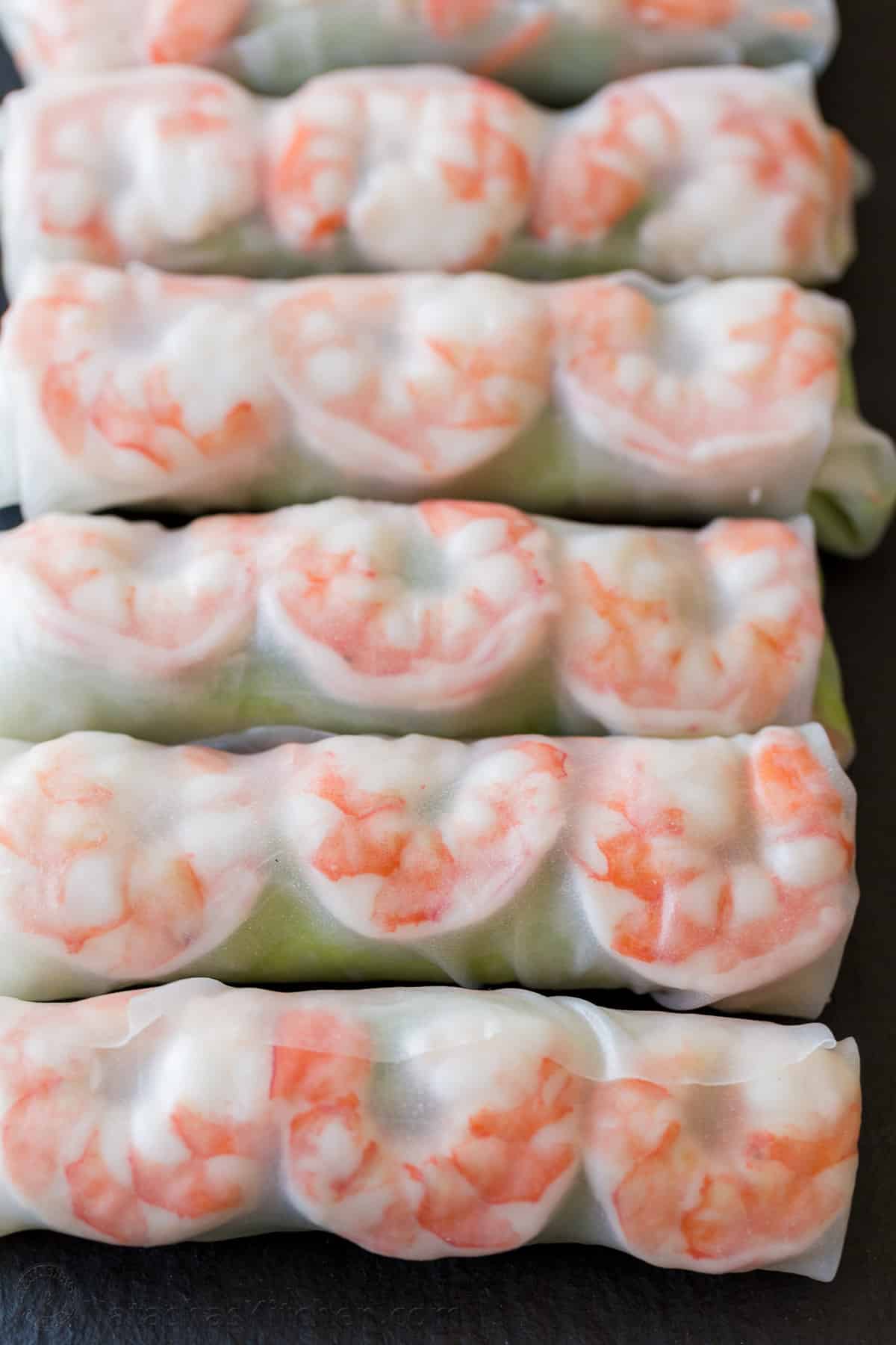 Fresh Spring Rolls with Vietnamese and Peanut Dipping Sauces
